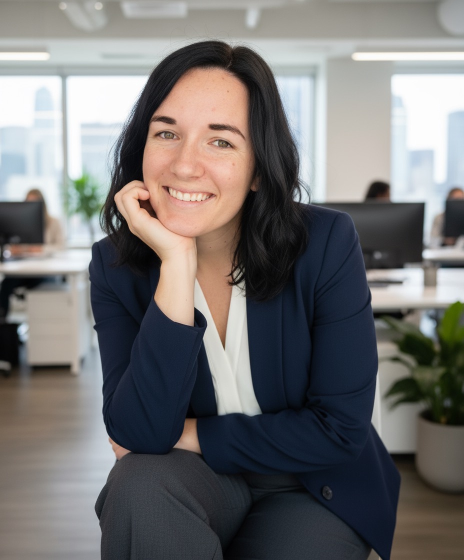 Danielle, founder of Botai Automations, smiling in a professional office setting